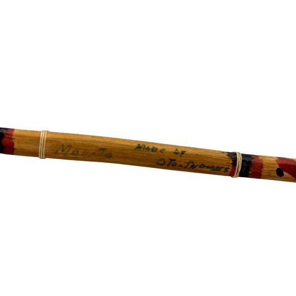 VTG Wall Art Native American Profile Headdress Bow Dwight Indian School Signed - Picture 7 of 10